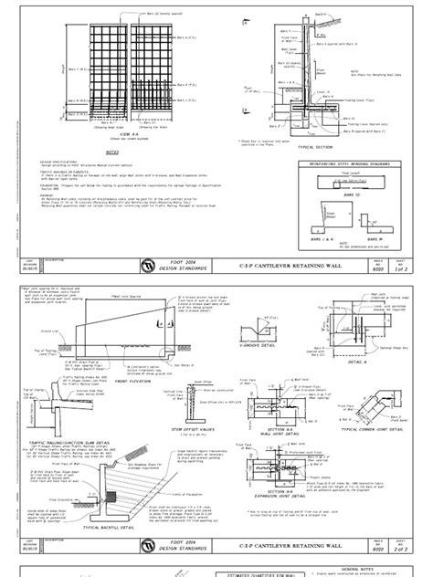 fdot junction box details|fdot cantilever retaining wall.